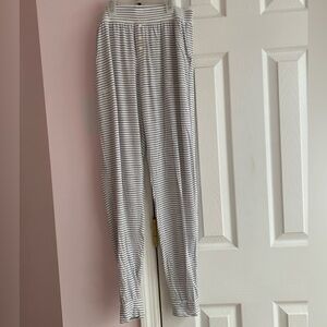 GAP Blue and White Striped Lounge Pants